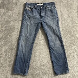 Diesel Industry Jeans Mens 34x32 Kulter Bootcut‎ Blue Denim Medium Wash Mid Rise
